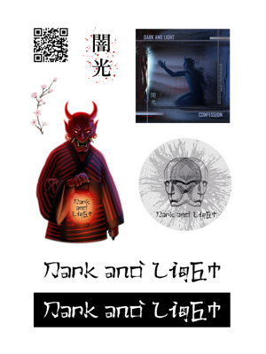 Стікери А6 - Dark and Light